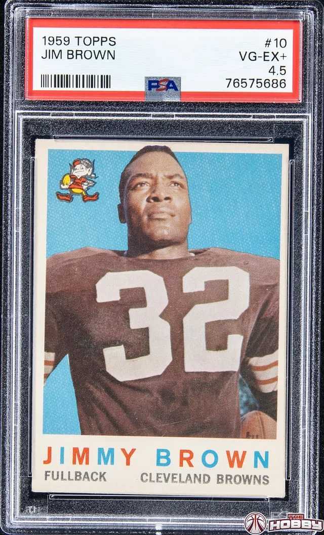 1959 Topps Jim Brown #10 card image