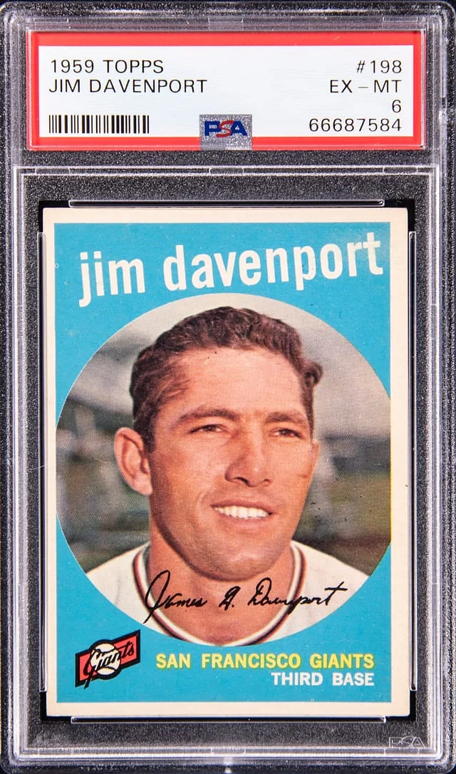 1959 Topps Jim Davenport #198 card image