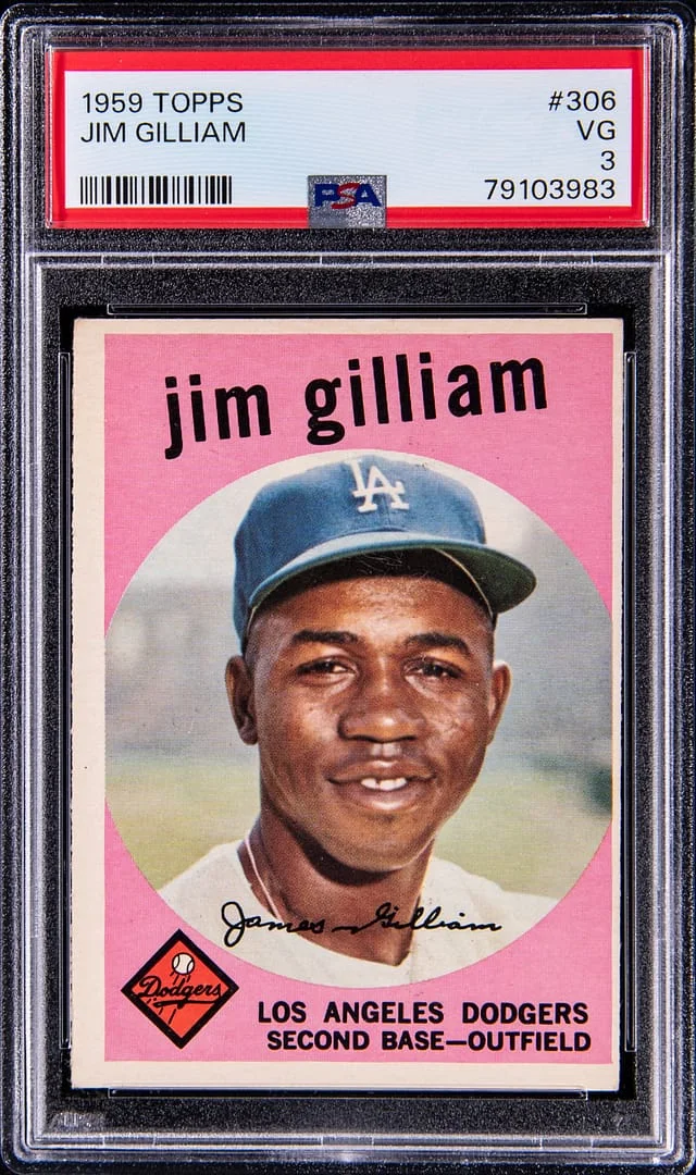 1959 Topps Jim Gilliam #306 card image