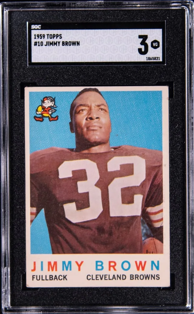 1959 Topps Jimmy Brown #10 card image
