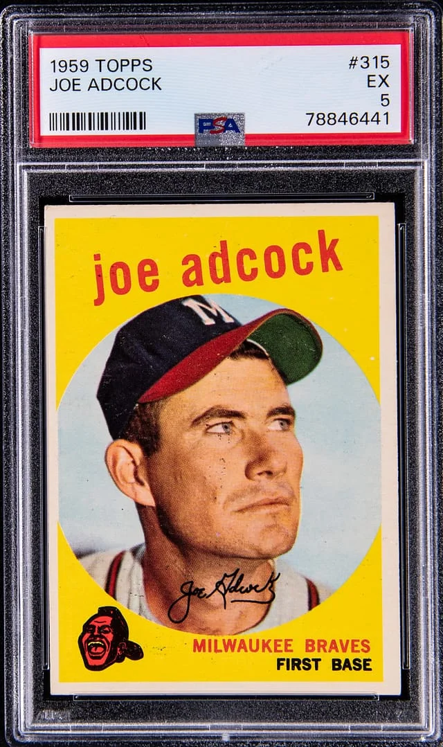 1959 Topps Joe Adcock #315 card image