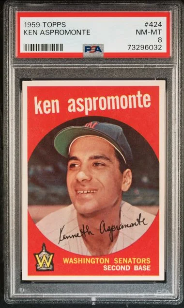 1959 Topps Ken Aspromonte #424 card image