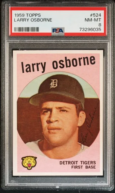 1959 Topps Larry Osborne #524 card image
