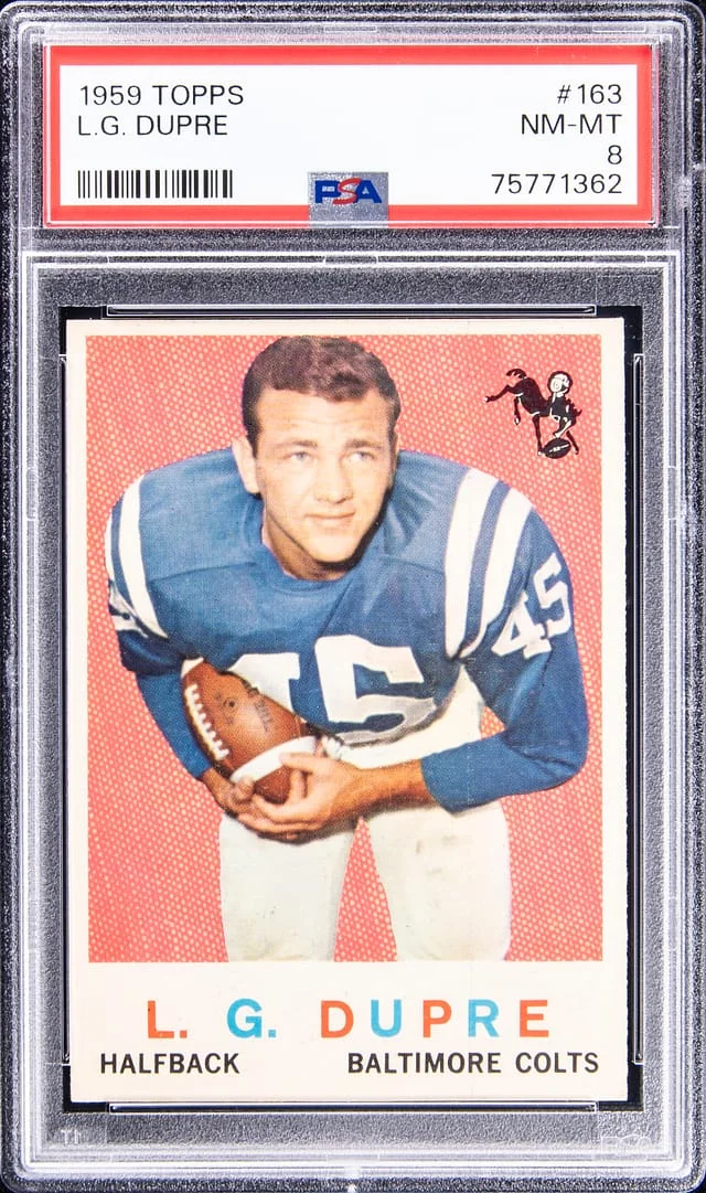 1959 Topps L.G. Dupre #163 card image