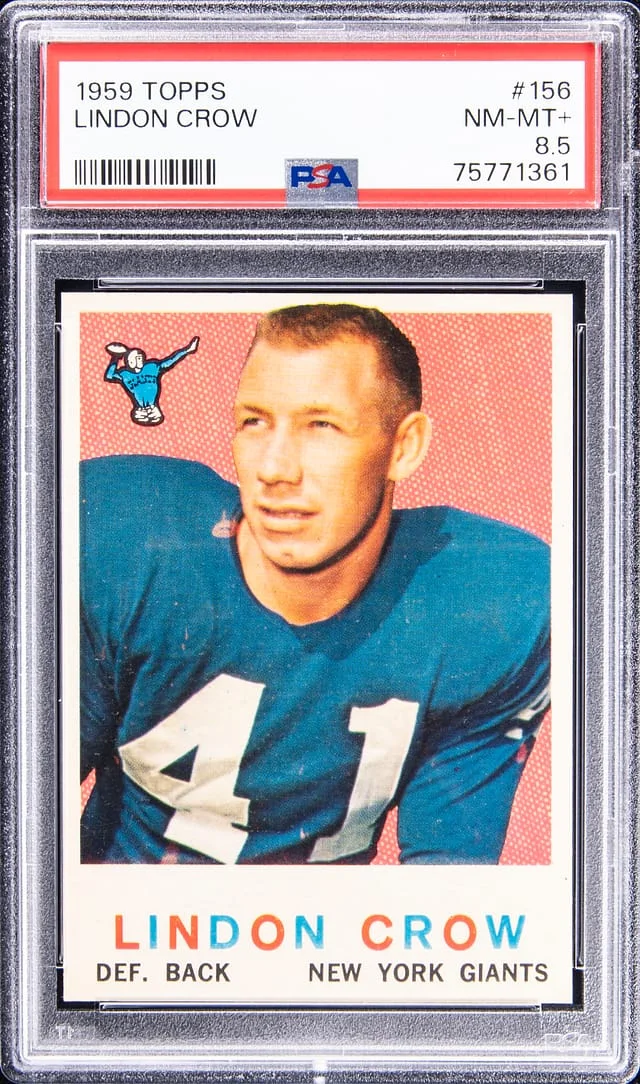 1959 Topps Lindon Crow #156 card image