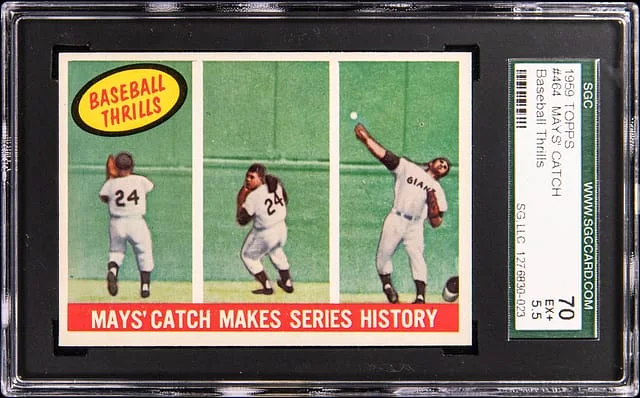 1959 Topps Mays' Catch Thrills #464 card image
