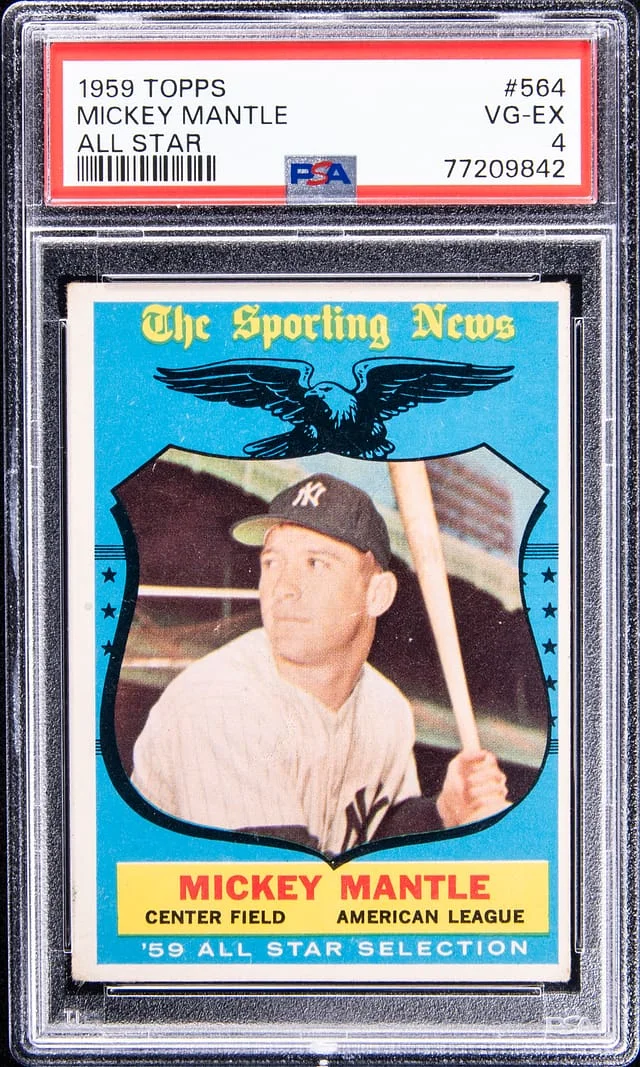 1959 Topps Mickey Mantle All Star #564 card image