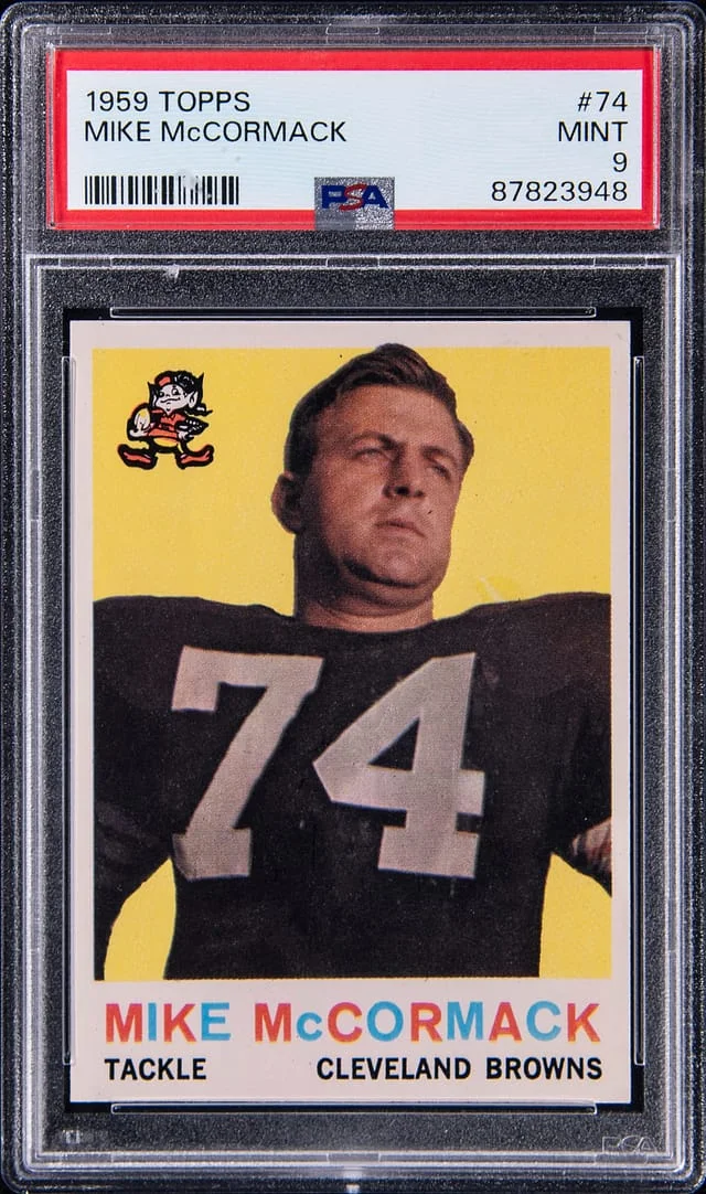 1959 Topps Mike McCormack #74 card image