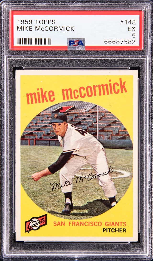 1959 Topps Mike McCormick #148 card image