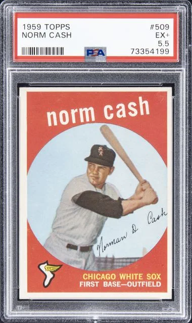 1959 Topps Norm Cash #509 card image