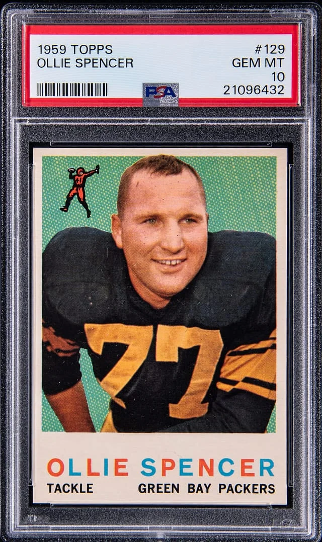 1959 Topps Ollie Spencer #129 card image