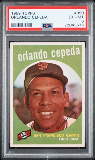 1959 Topps Orlando Cepeda #390 card image