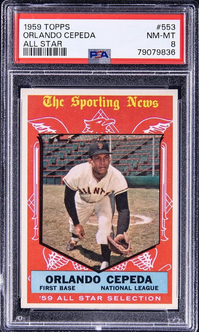 1959 Topps Orlando Cepeda All Star #553 card image