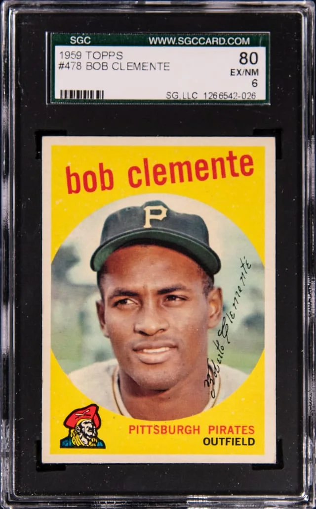 1959 Topps Roberto Clemente #478 card image