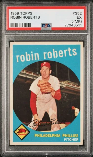 1959 Topps Robin Roberts #352 card image