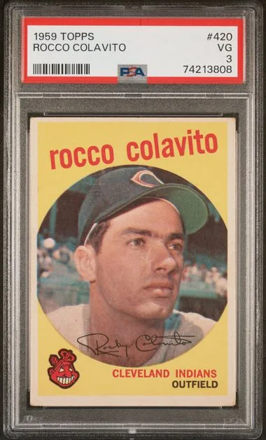 1959 Topps Rocco Colavito #420 card image