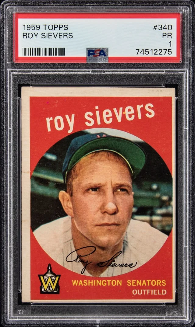 1959 Topps Roy Sievers #340 card image