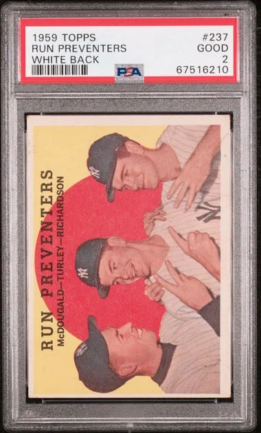 1959 Topps Run Preventers White Back #237 card image