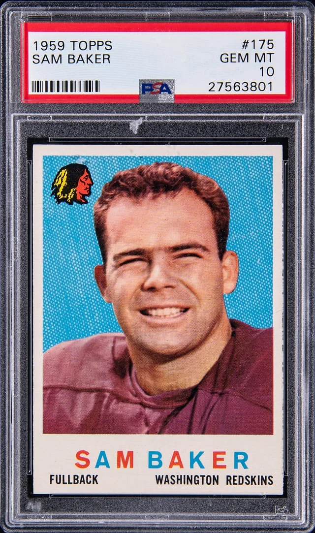 1959 Topps Sam Baker #175 card image