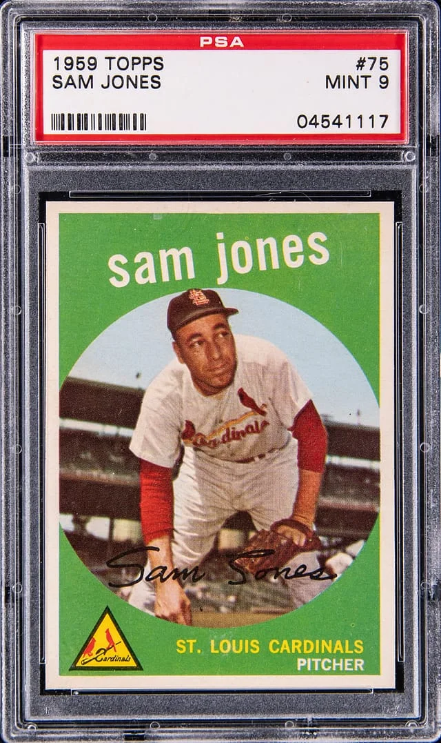 1959 Topps Sam Jones #75 card image