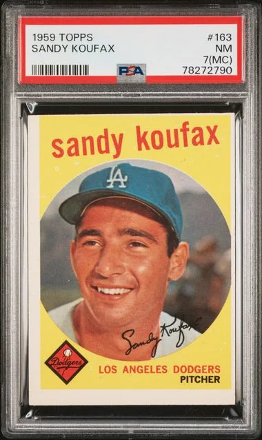 1959 Topps Sandy Koufax #163 card image