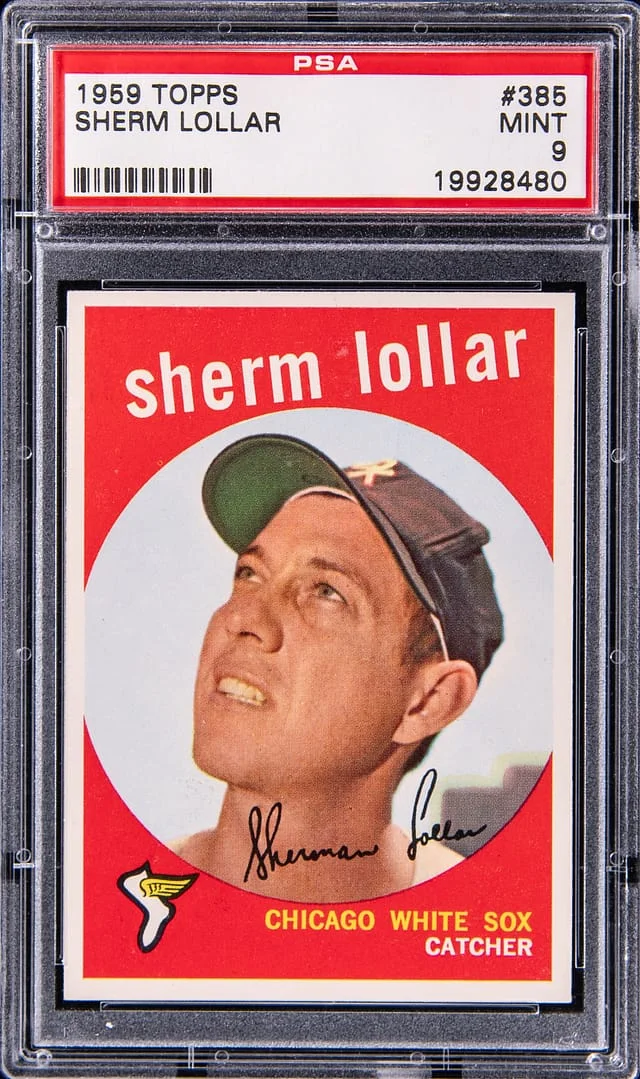 1959 Topps Sherm Lollar #385 card image