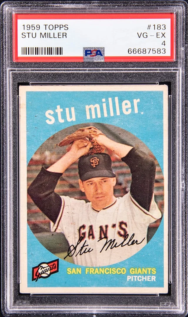 1959 Topps Stu Miller #183 card image