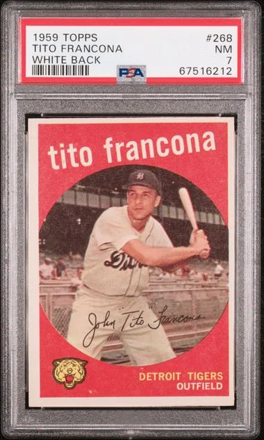 1959 Topps Tito Francona #268 card image