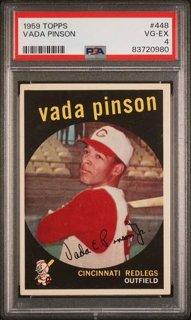 1959 Topps Vada Pinson #448 card image