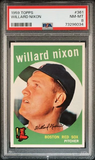 1959 Topps Willard Nixon #361 card image