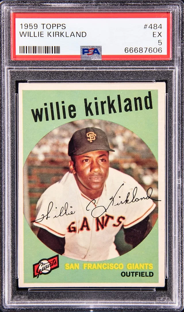 1959 Topps Willie Kirkland #484 card image