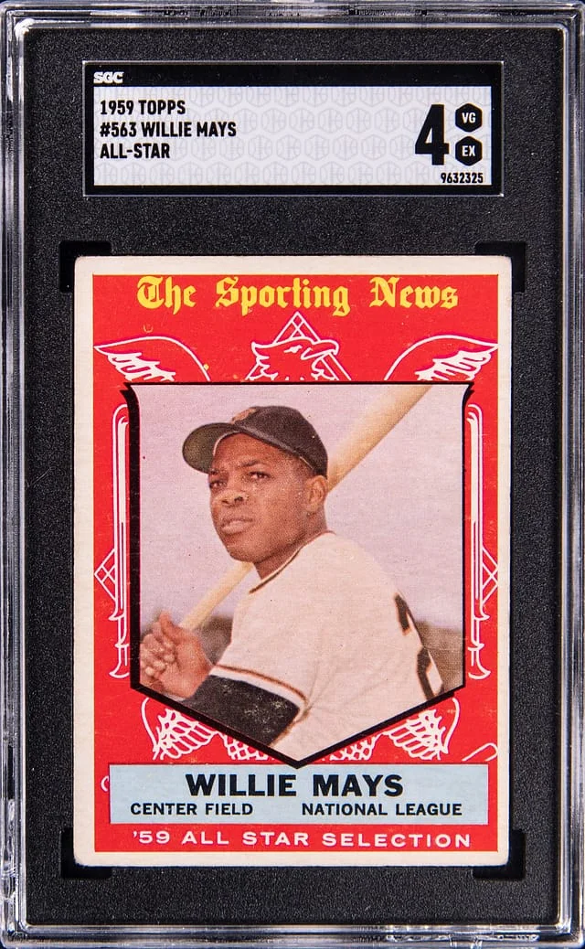 1959 Topps Willie Mays All-Star #563 card image