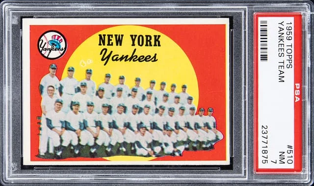1959 Topps Yankees Team #510 card image