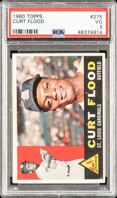 1960-61 Topps Curt Flood #275 card image
