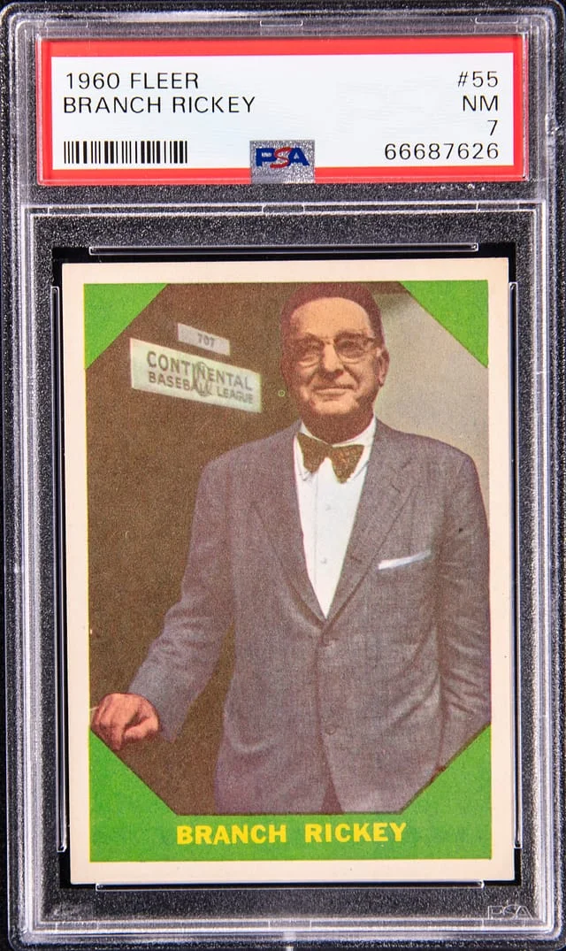 1960 Fleer Branch Rickey #55 card image