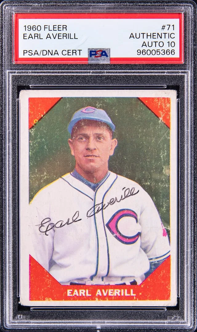 1960 Fleer Earl Averill #71 card image