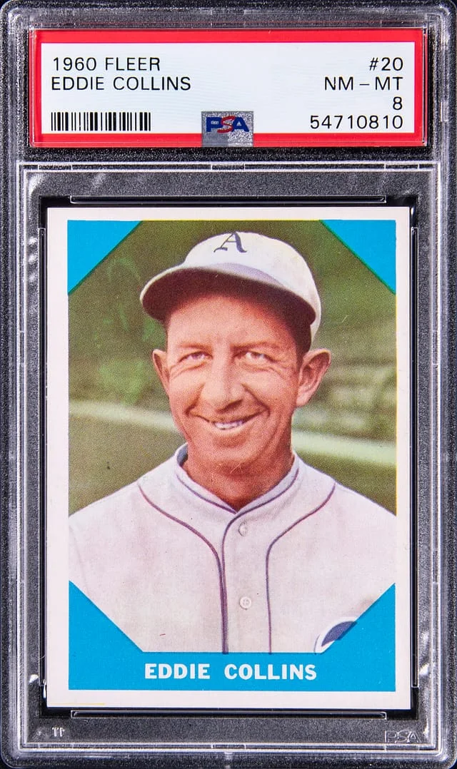 1960 Fleer Eddie Collins #20 card image