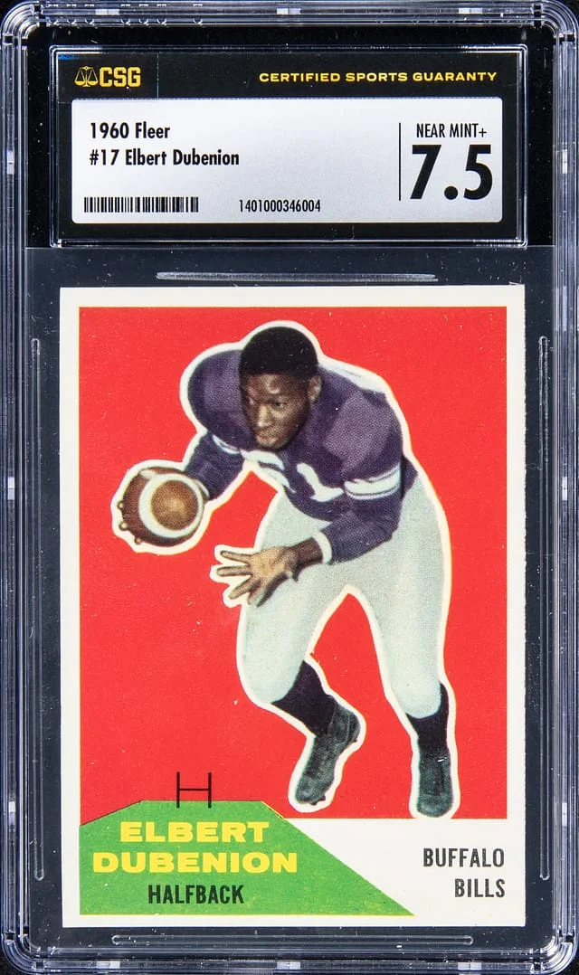 1960 Fleer Elbert Dubenion #17 card image