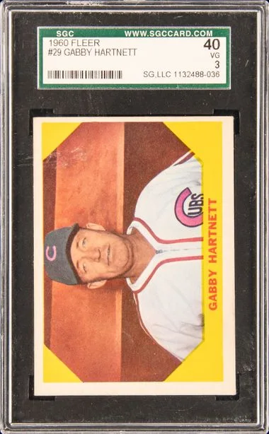 1960 Fleer Gabby Hartnett #29 card image