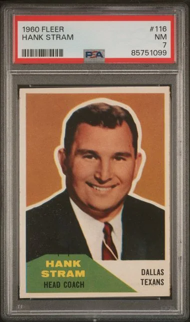 1960 Fleer Hank Stram #116 card image
