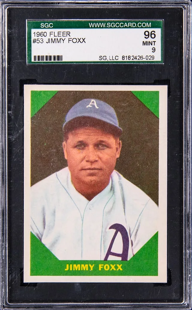 1960 Fleer Jimmy Foxx #53 card image
