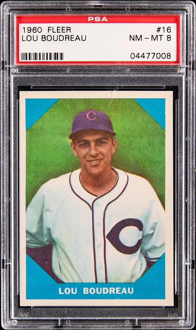 1960 Fleer Lou Boudreau #16 card image