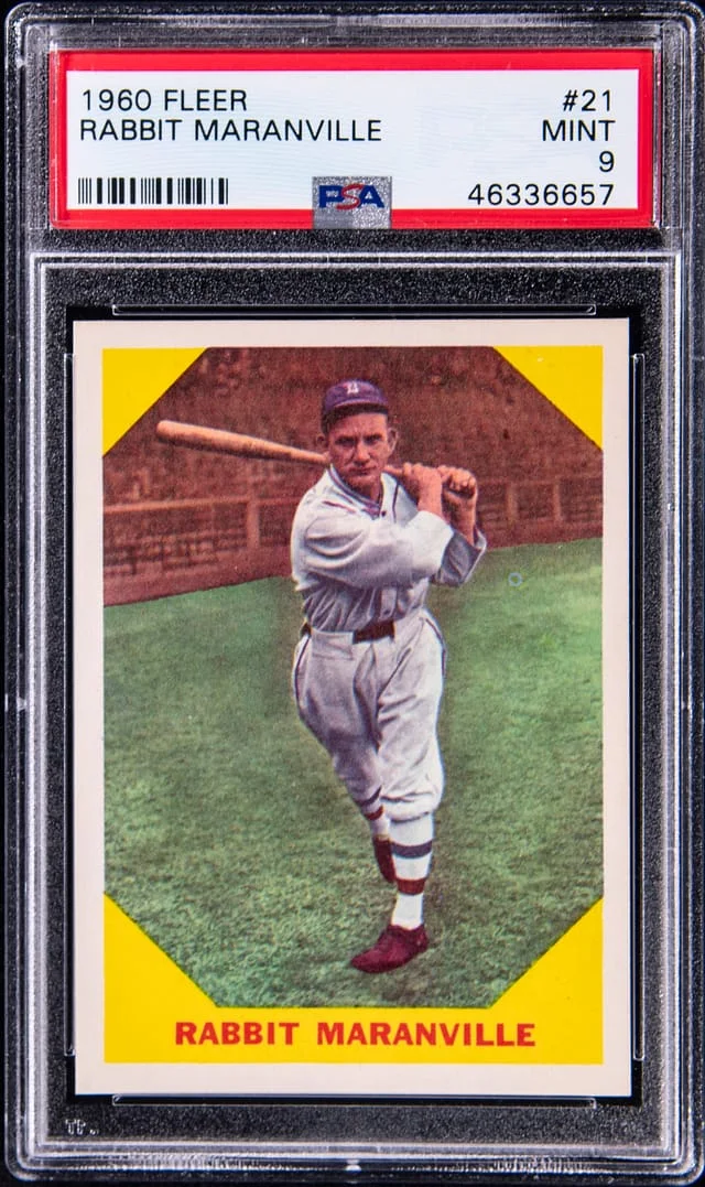 1960 Fleer Rabbit Maranville #21 card image