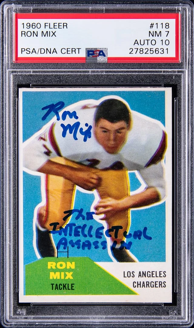 1960 Fleer Ron Mix #118 card image
