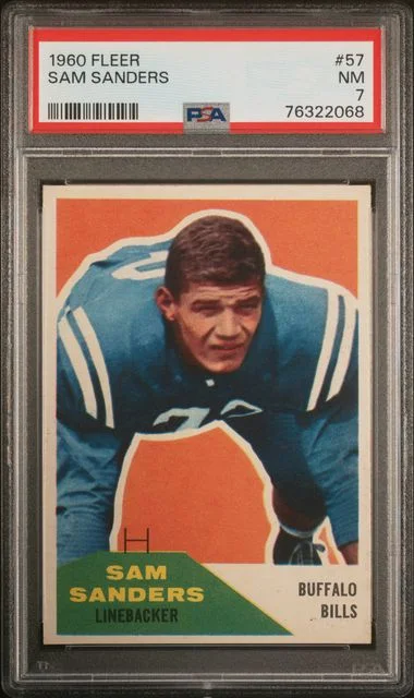 1960 Fleer Sam Sanders #57 card image