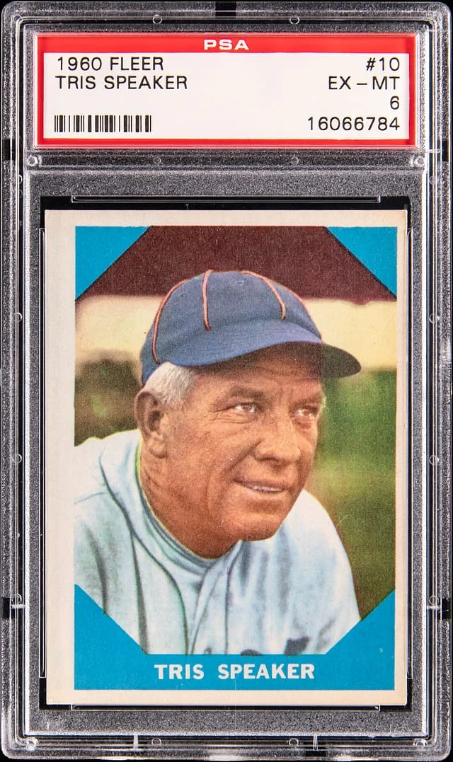1960 Fleer Tris Speaker #10 card image