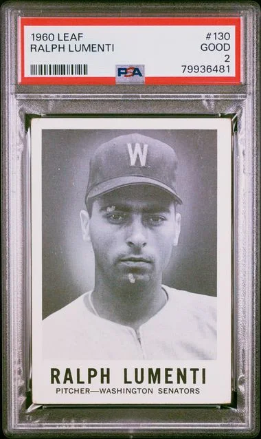 1960 Leaf Ralph Lumenti #130 card image
