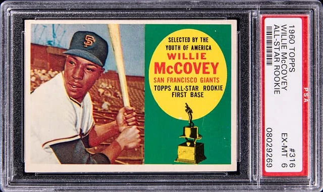 1960 Topp All-Star Willie McCovey #316 card image