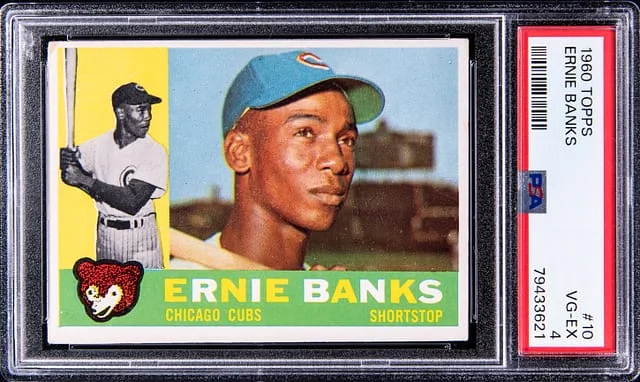 1960 Topps Baseball Ernie Banks #10 card image