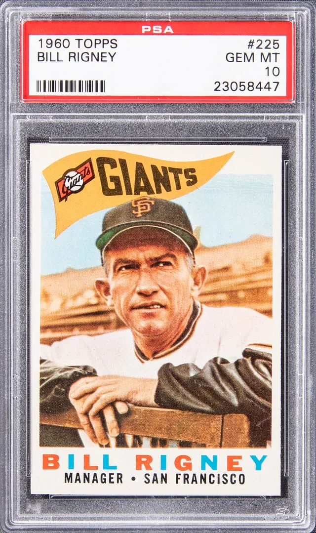 1960 Topps Bill Rigney #225 card image